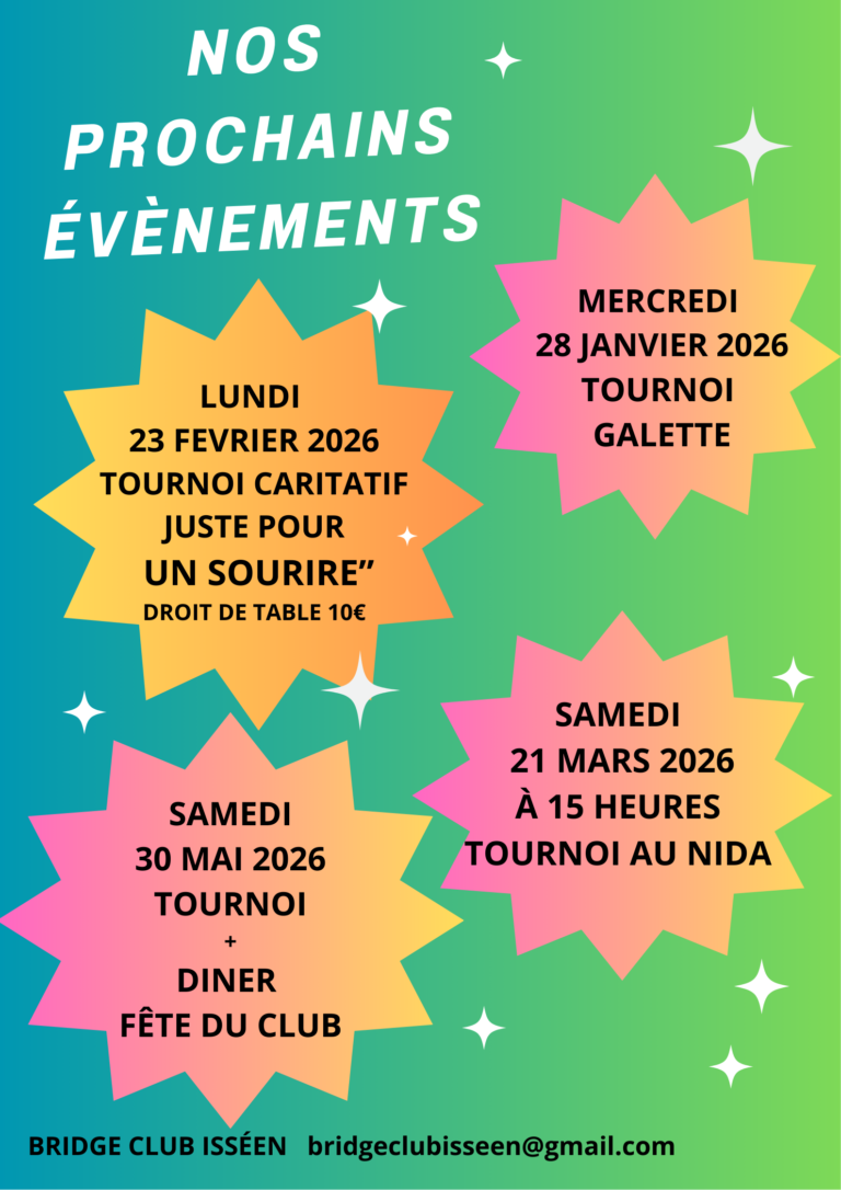 Evènements Festifs Janvier – Mai 2026